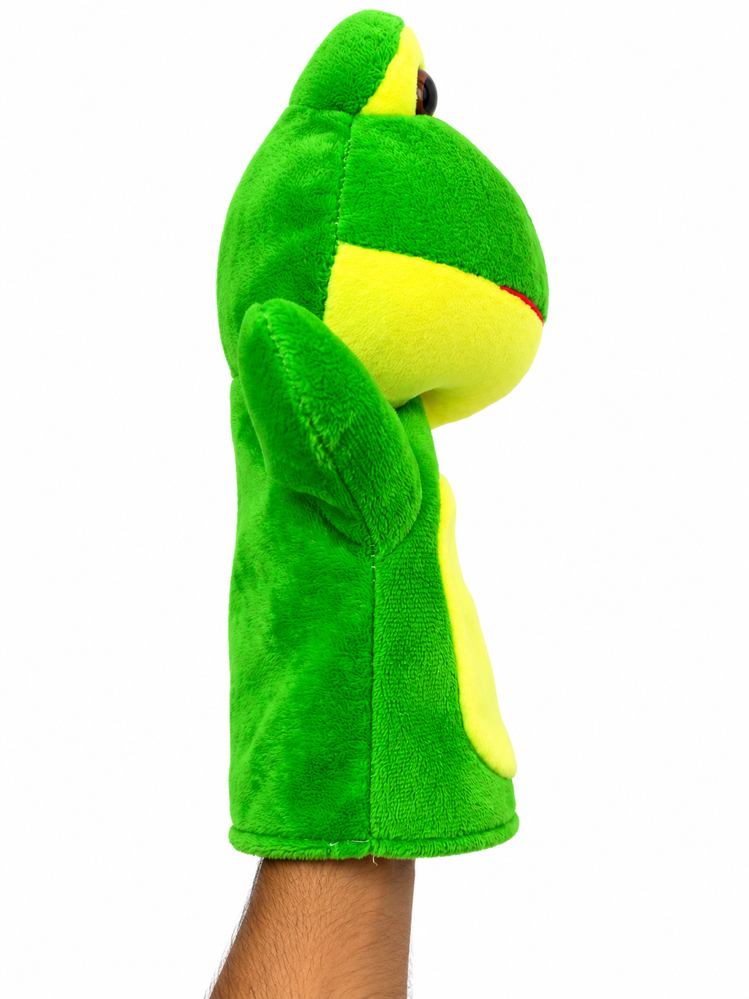 Cute Green Frog Hand Puppet Soft Toy