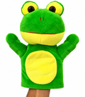 Cute Green Frog Hand Puppet Soft Toy