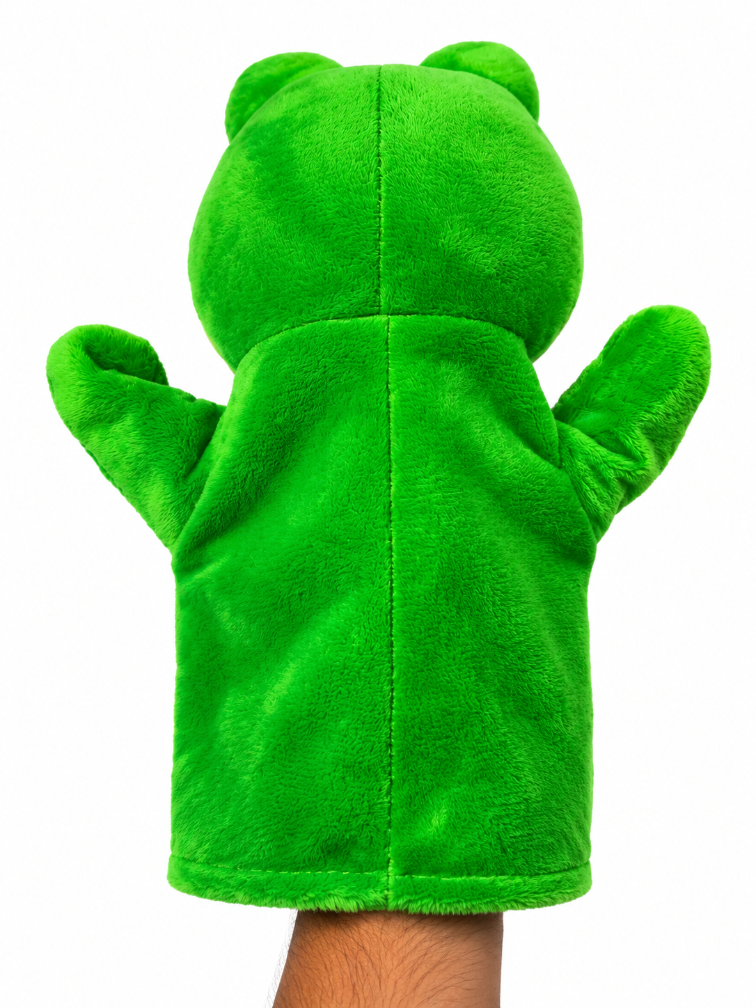 Cute Green Frog Hand Puppet Soft Toy