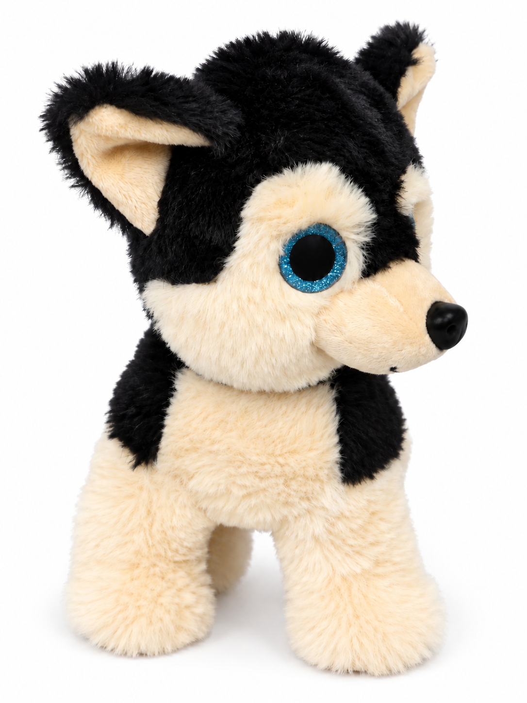 Black & White Husky Soft Plush Toy for Kids